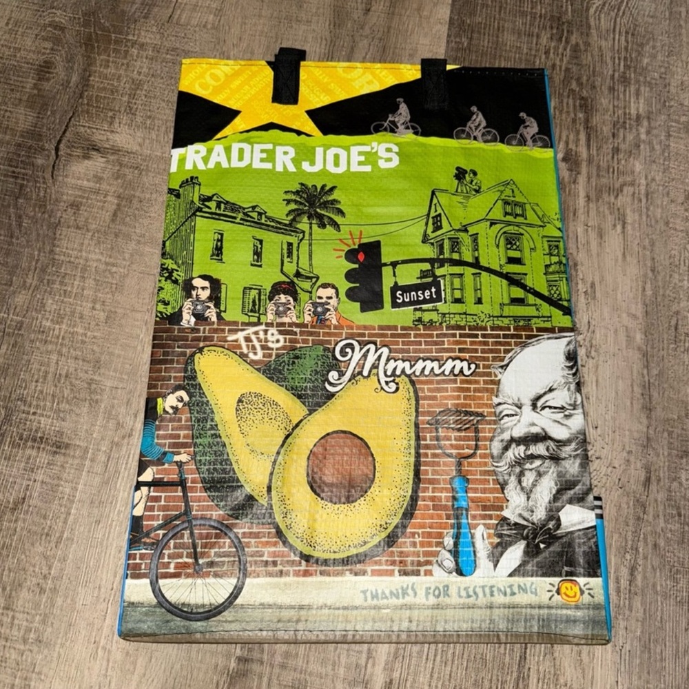 Trader Joe's Los Angeles Southern California Reusable Grocery Tote Bag NWT